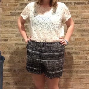 Plus size Aztec shorts!