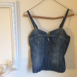 Denim Corset