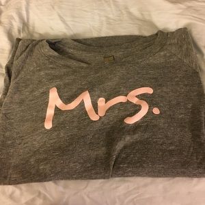 Super comfy "Mrs" long sleeve shirt