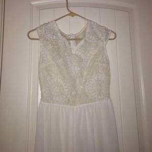 White lace dress