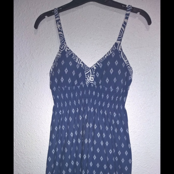 Athleta blue/white print dress size S