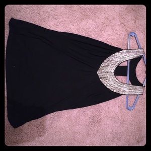 Black sequin top