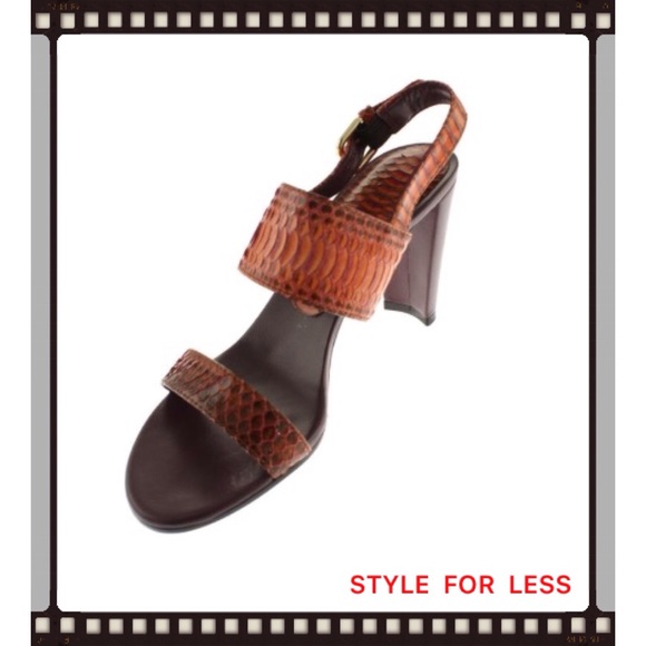 STUART WEITZMAN Snakeskin Heels - Picture 1 of 4