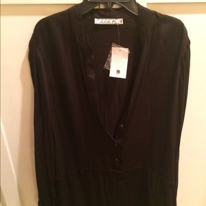 Tunic Blouse with Buttons