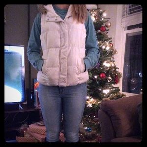 Cream Puffy Vest