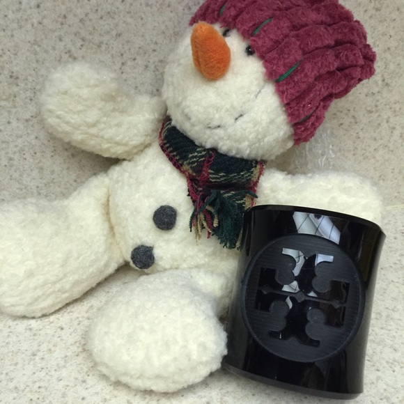 Tory Burch Black Resin Cuff