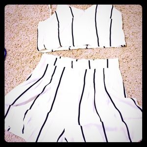 Two piece top and short set.
