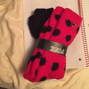 Two pairs of Victoria secret socks