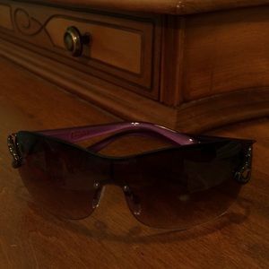 Sunglasses with heart cutout