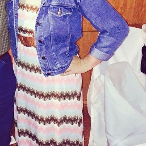 Strapless long dress, hardly worn