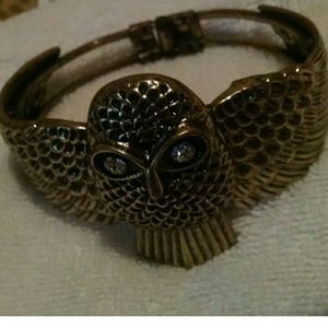 Bronze owl bracelet