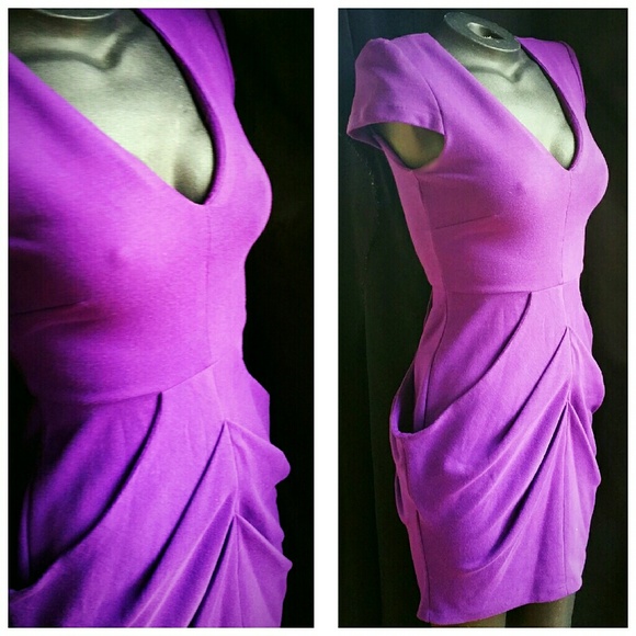 Purple Asos Petite Bodycon dress size 4 petite