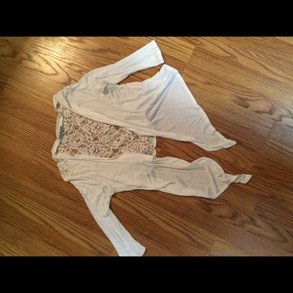 Cardigan with lace. worn only a few times!