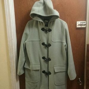 Harve Benard green hooded coat