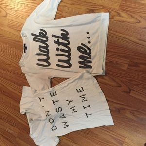 2 shirt bundle! Both small from forever 21