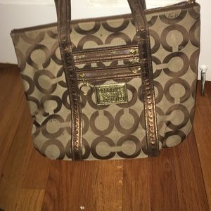 Coach poppy handbag tote