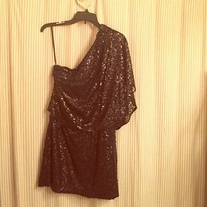 Black sequin dress