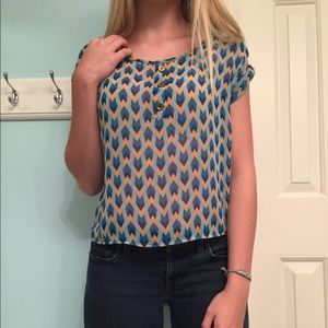 Sheer, Patterned Top