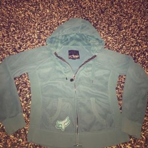 M fox zip up hoodie