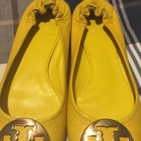 Yellow Tory Burch Flats - Picture 3 of 4