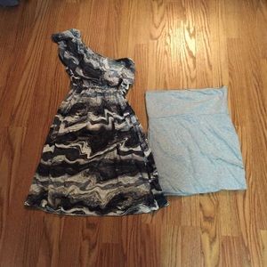 A dress and skirt bundle! Super comfy!