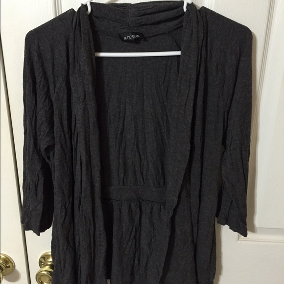 Dark gray dressy shrug