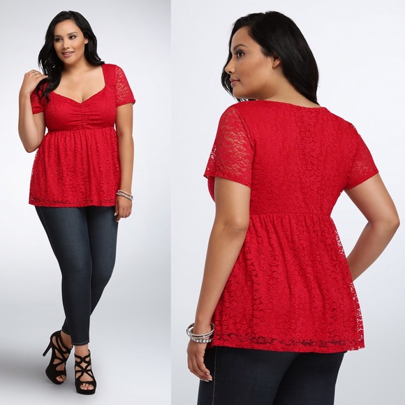 torrid Tops - 💔Sold Out! Torrid Babydoll Top Plus Size