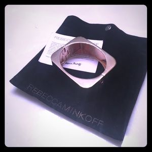 Rebecca Minkoff rose gold square bracelet