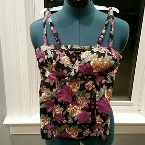GUESS Floral Crop Top