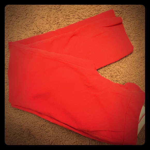 Loft Coral Crop Pants