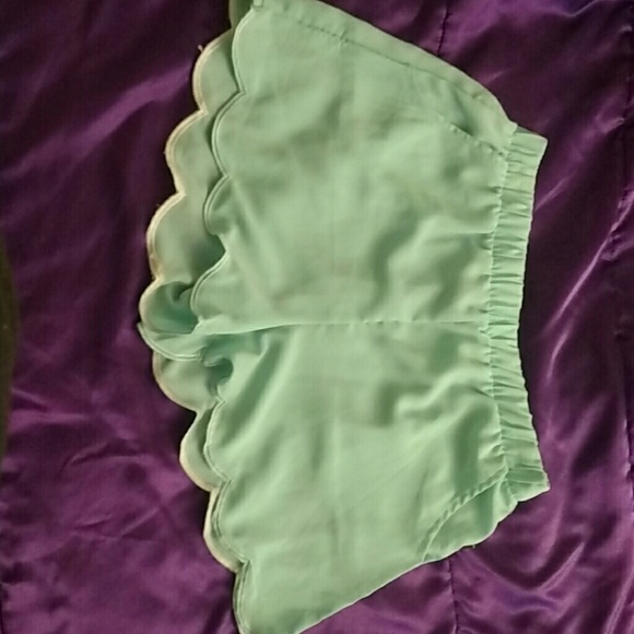 Mint green shorts, Rue 21