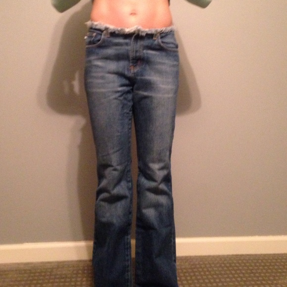Express frayed jeans