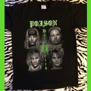 Poison Hollyweird Vintage Tour Tee Never Worn!