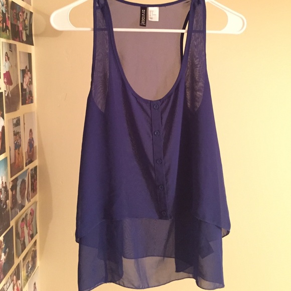 Blue stylish top