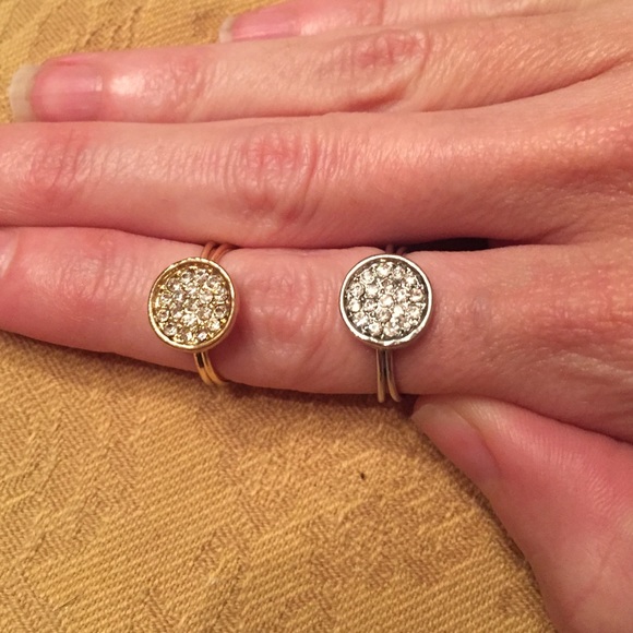 Gold and Silver Adjustable Rings - Picture 2 of 4
