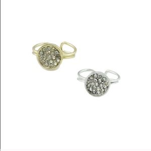 Gold and Silver Adjustable Rings