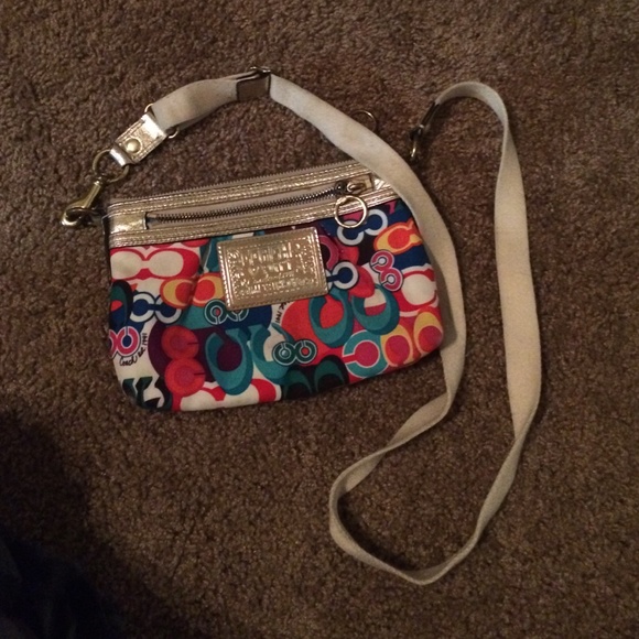 Multi Colored Coach Purse