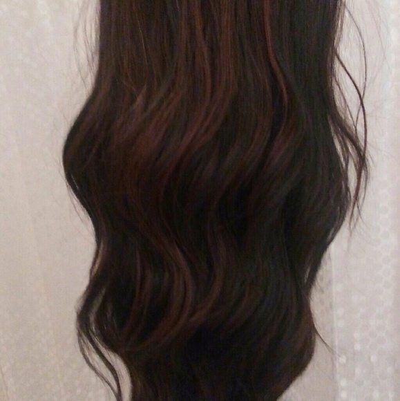 Beautiful 18" lose curl wave half wig
