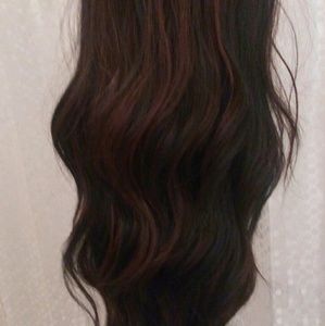 Beautiful 18" lose curl wave half wig