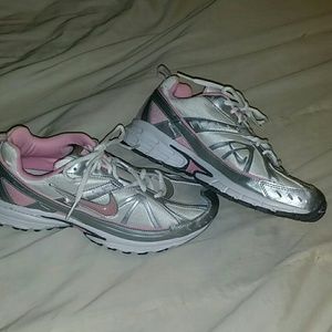 Nike shoes pink white & grey