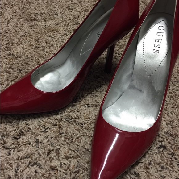 Guess red heels