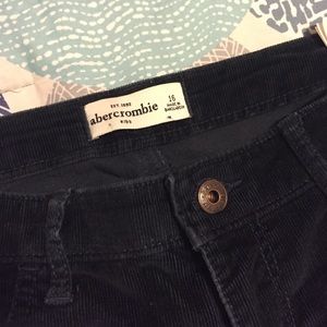 Blue suede Abercrombie kids jeans