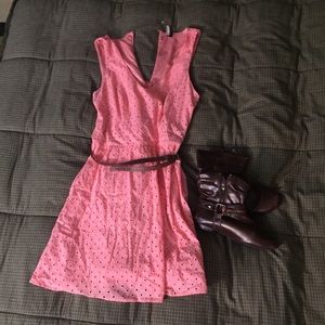 Heartsoul Pretty Pink Sundress With Belt