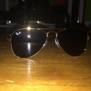 authentic gold aviator raybans