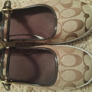 Mary Jane coach wedges sz 10