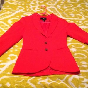 Red fitted blazer