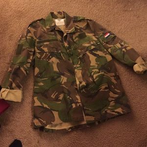 Oversized army jacket.
