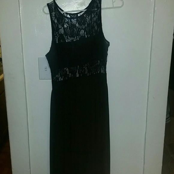 Sexy Black Split Lace Maxi