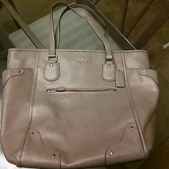 Large Coach tote bag**gold**