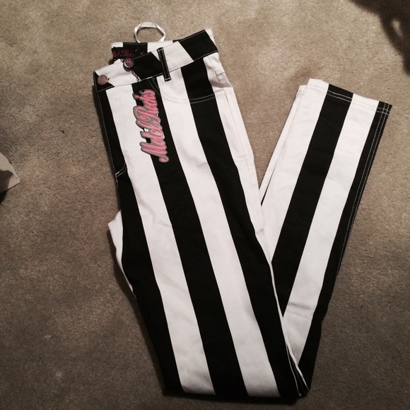 MotelRocks striped skinny pants